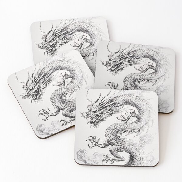 Item preview, Black and white Chinese Dragon designed and sold by Pencil-Art.