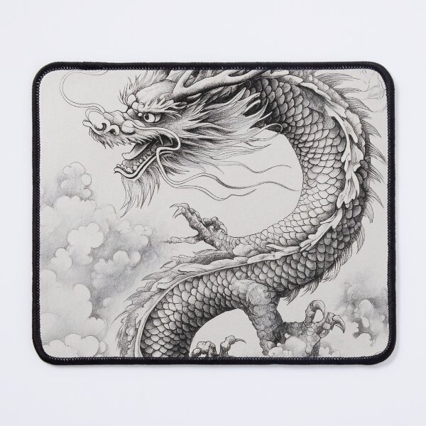 Item preview, Black and white Chinese Dragon designed and sold by Pencil-Art.