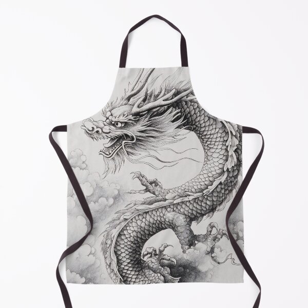 Item preview, Black and white Chinese Dragon designed and sold by Pencil-Art.