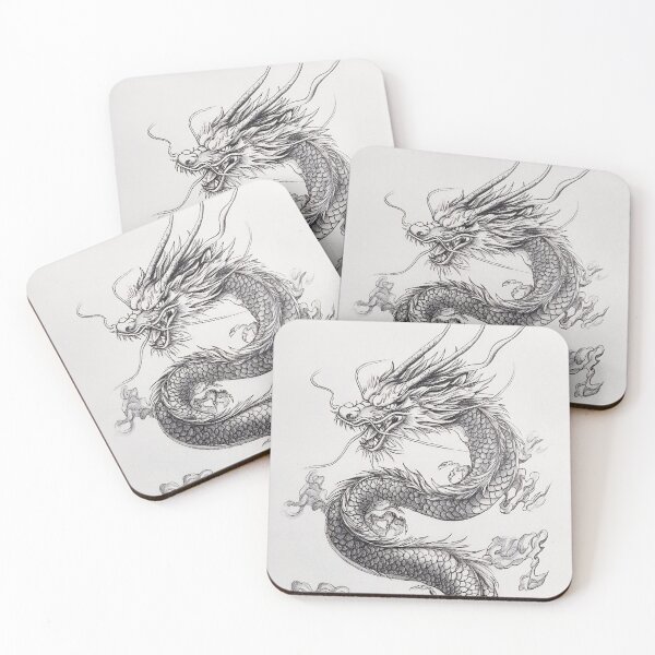 Item preview, Black and white Chinese Dragon designed and sold by Pencil-Art.