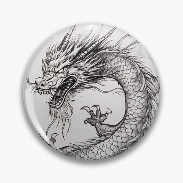 Item preview, Black and white Chinese Dragon designed and sold by Pencil-Art.