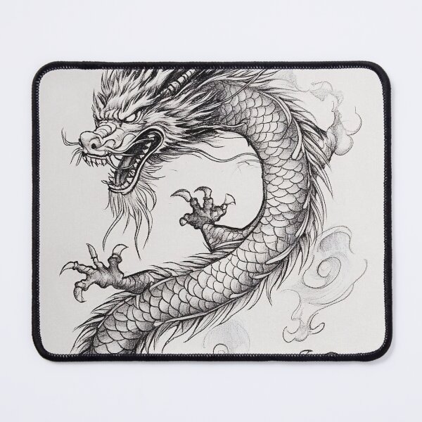 Item preview, Black and white Chinese Dragon designed and sold by Pencil-Art.