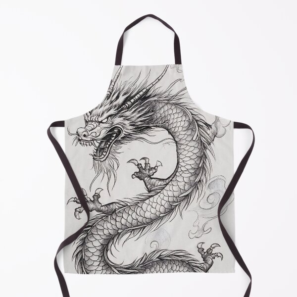 Item preview, Black and white Chinese Dragon designed and sold by Pencil-Art.