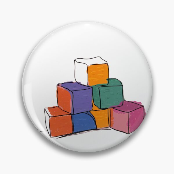 Item preview, Colorful cubes, Multicolored blocks designed and sold by KiraChie.
