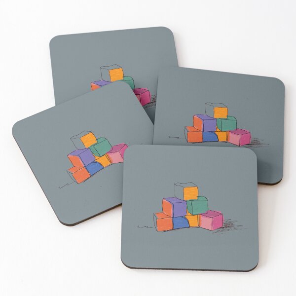 Item preview, Colorful cubes, Multicolored blocks designed and sold by KiraChie.