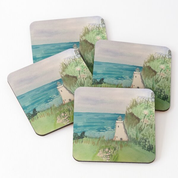 Item preview, El faro de Anglesey en acuarela designed and sold by MrsNelsonpaints.
