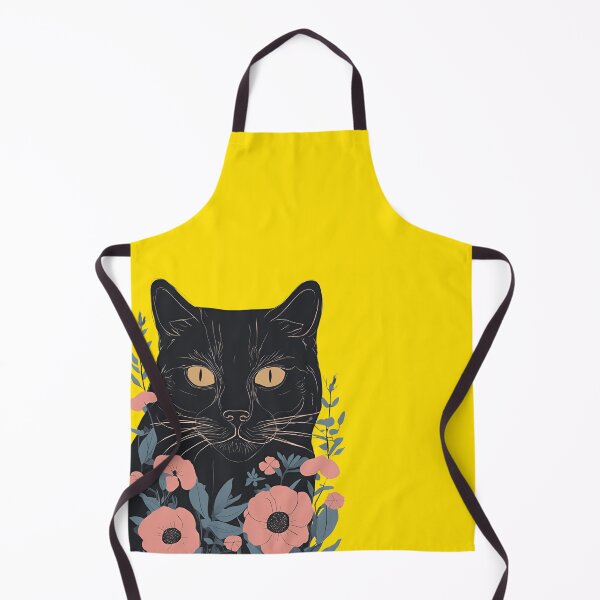 Item preview, Cozy Black Cat & Autumn Flowers Design designed and sold by Catophile.