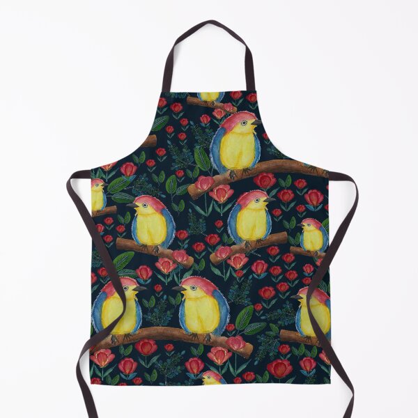 Item preview, Watercolour Yellow, Blue Birds & Tulips  designed and sold by Shalini Bisht.