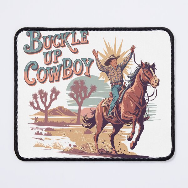 Item preview, Buckle Up Cowboy Retro Western Art designed and sold by Charlietule.
