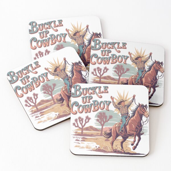 Item preview, Buckle Up Cowboy Retro Western Art designed and sold by Charlietule.