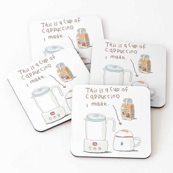 Item preview, cappucino, coffee, espresso, cafe, caffeine, latte, coffee lover, drink, iced coffee, coffee tools designed and sold by peachcakecanvas.