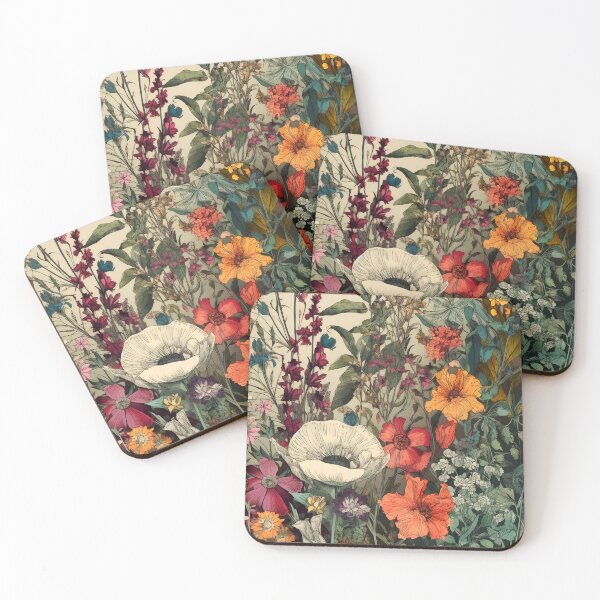Item preview, Meadow Flowers and leaves nature #pattern #nature designed and sold by JBJart.