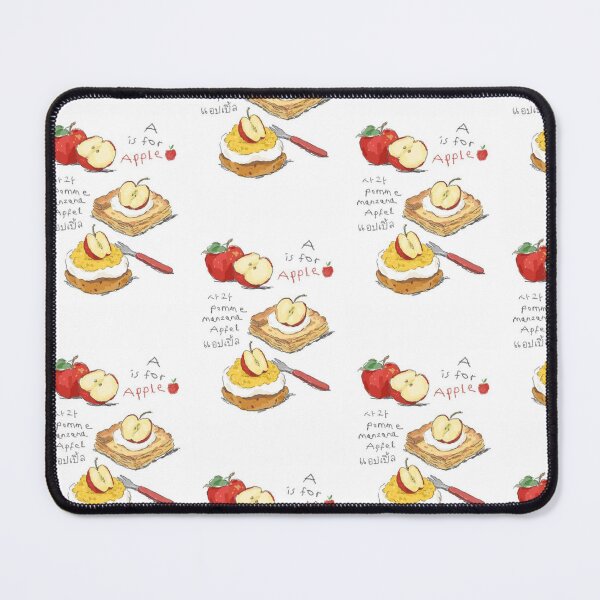 Item preview, apple, fruit, french, korean, german, red apple, tart, strudel, pastry, kitchen, cute, pomme, apfel, vintage designed and sold by peachcakecanvas.
