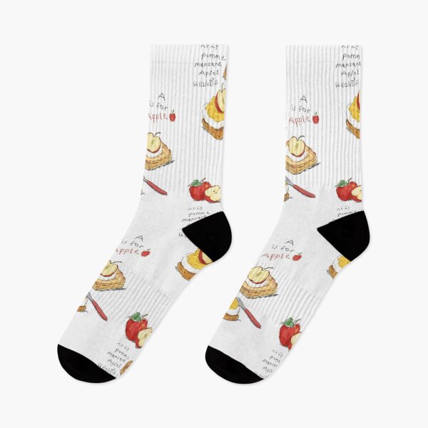 Item preview, apple, fruit, french, korean, german, red apple, tart, strudel, pastry, kitchen, cute, pomme, apfel, vintage designed and sold by peachcakecanvas.