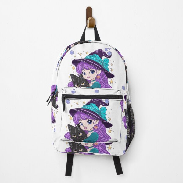 Item preview, Chibi Witch with Black Cat Familiar designed and sold by emmajayne229.