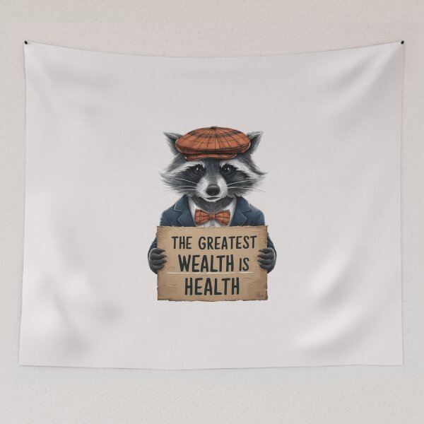 Item preview, The Greatest Wealth is Health designed and sold by Aise06.