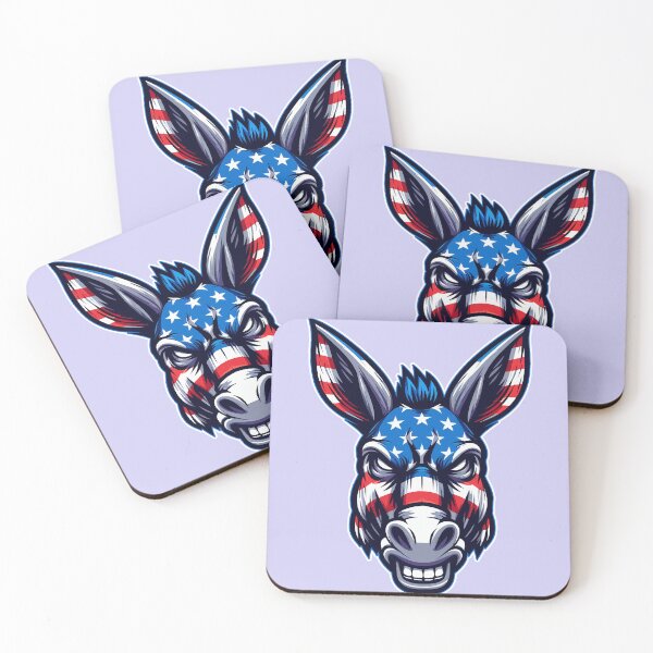 Item preview, Fierce Donkey Mascot – Democratic Party Symbol designed and sold by 3Tubes.