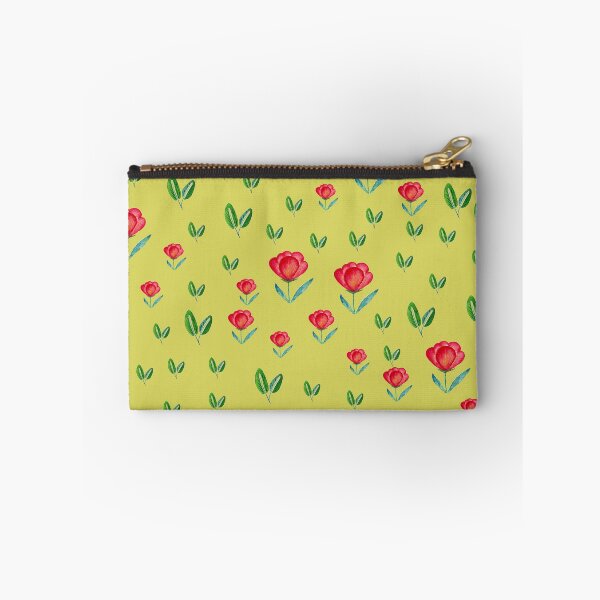 Item preview, Copy of Tulip Garden - Red, Green on Yellow designed and sold by Shalini Bisht.