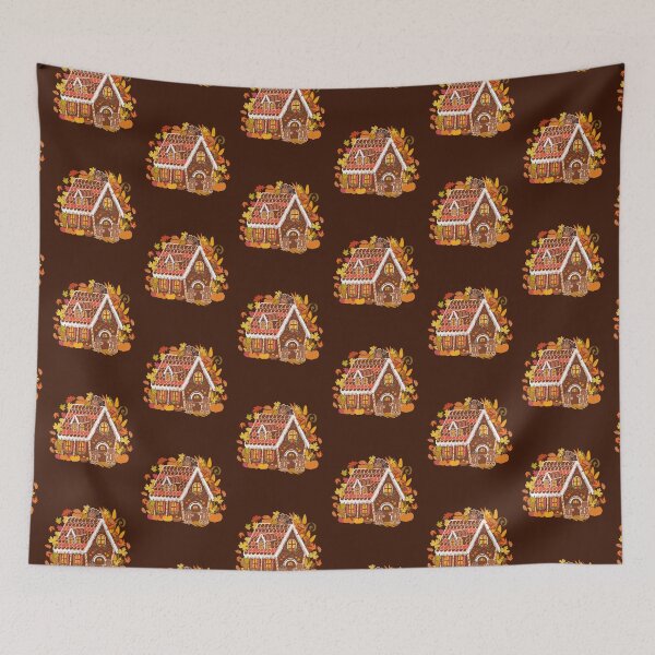 Item preview, Gingerbread House Autumn Season Gingerbread Thanksgiving designed and sold by tamdevo1.