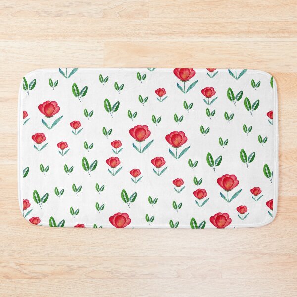 Item preview, Tulip Garden - Red & Green designed and sold by Shalini Bisht.
