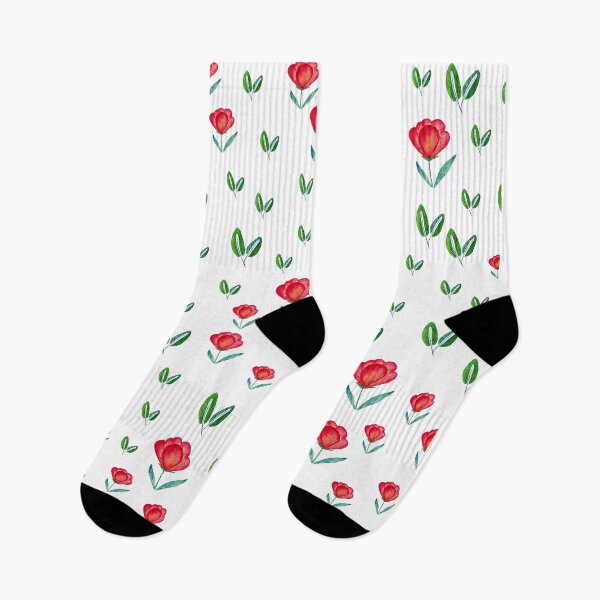 Item preview, Tulip Garden - Red & Green designed and sold by Shalini Bisht.