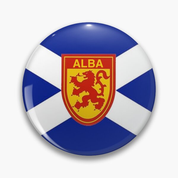 Item preview, Dark Blue Scottish Saltire Flag with 'ALBA' Lion Shield (Bratach shalainn dhughorm na h-Alba le sgiath leòmhann 'ALBA') designed and sold by JonathanR1994.