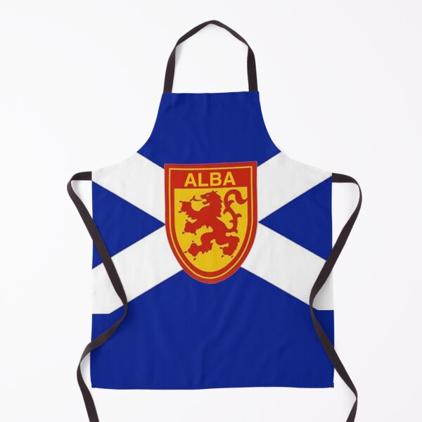 Item preview, Dark Blue Scottish Saltire Flag with 'ALBA' Lion Shield (Bratach shalainn dhughorm na h-Alba le sgiath leòmhann 'ALBA') designed and sold by JonathanR1994.