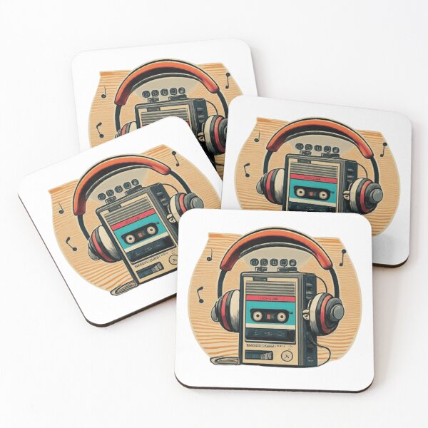 Item preview, Retro Portable Cassette Player With Headphones designed and sold by GabrielWest.
