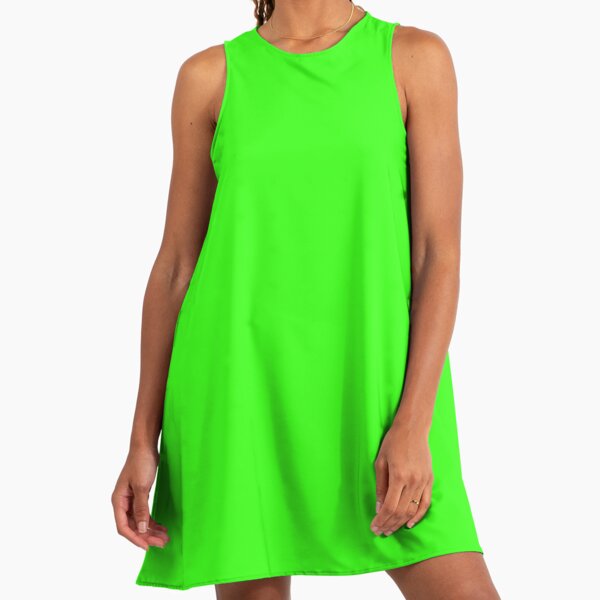 slim fit dress slacks Vintage 60s Mod Lime Green Mini Dress main image 1