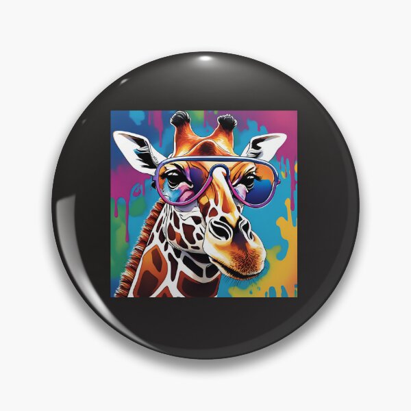 Item preview, Giraffe Sunglasses Watercolor designed and sold by AVStore28.