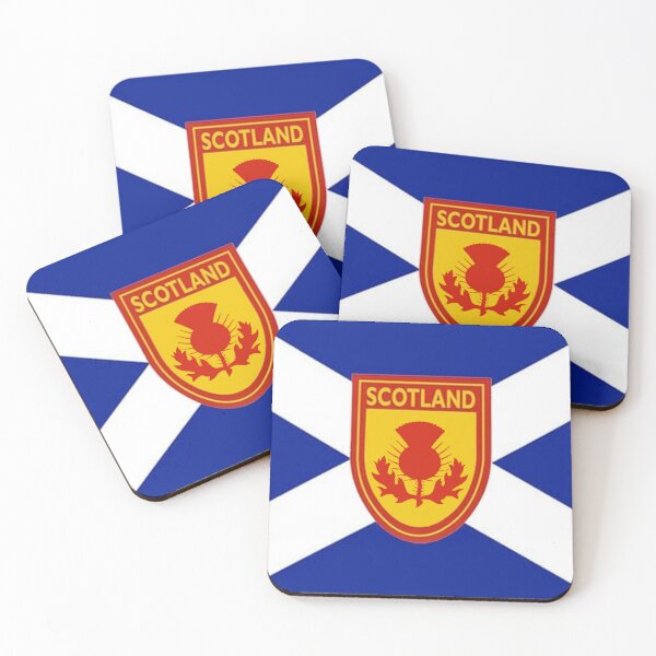 Item preview, Dark Blue Scottish Saltire Flag with 'Scotland' Thistle Shield designed and sold by JonathanR1994.