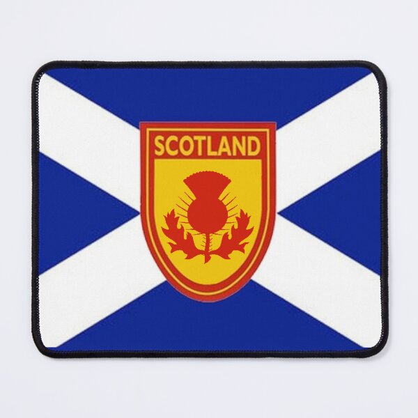Item preview, Dark Blue Scottish Saltire Flag with 'Scotland' Thistle Shield designed and sold by JonathanR1994.