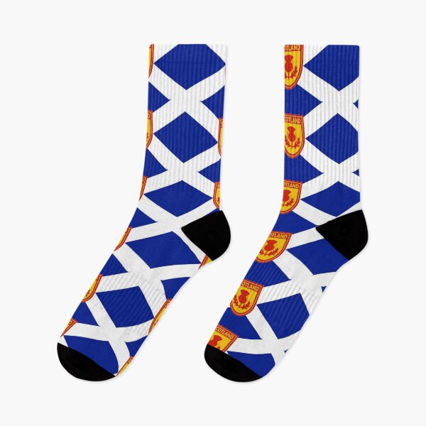 Item preview, Dark Blue Scottish Saltire Flag with 'Scotland' Thistle Shield designed and sold by JonathanR1994.