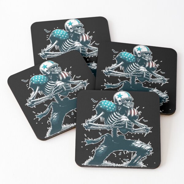 Item preview, Spooky Season Skeleton American Football Player designed and sold by TomFrontierArt.