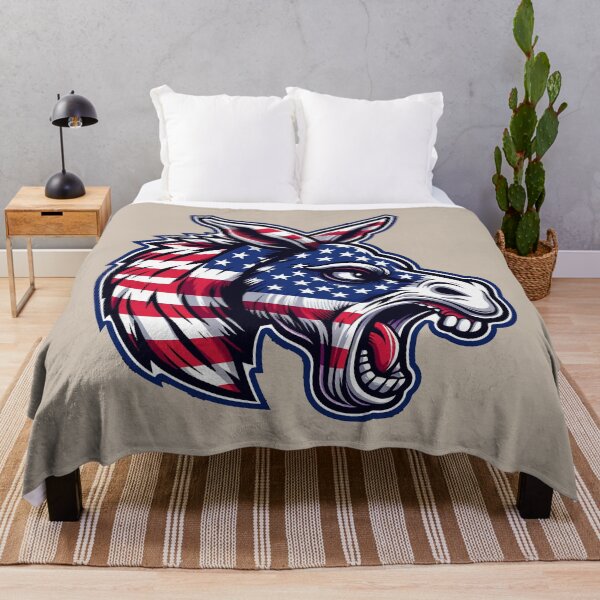 Item preview, Aggressive Democratic Donkey Mascot – Bold Political Design designed and sold by 3Tubes.