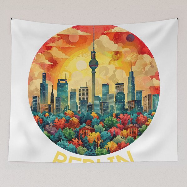 Item preview, Berlin Skyline Germany Travel designed and sold by ArtHouseNiklas.