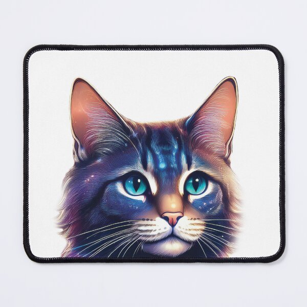 Item preview, Cosmic Feline Gaze - Starry Night Cat Artwork designed and sold by MDKey DESIGN.