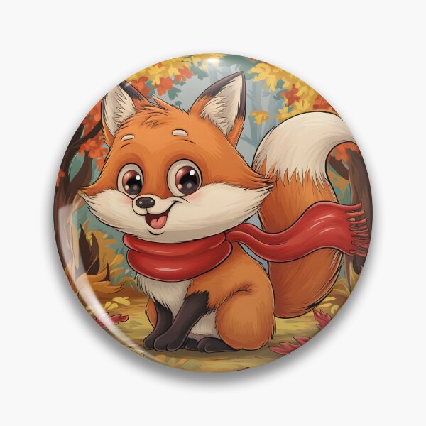 Item preview, Fall themed Autumn inspired cute fox wearing a scarf autumn themed designed and sold by annoying-shirts.