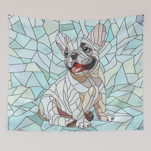 Item preview, Cute French Bulldog Puppy - pastel mosaic designed and sold by k9printart.