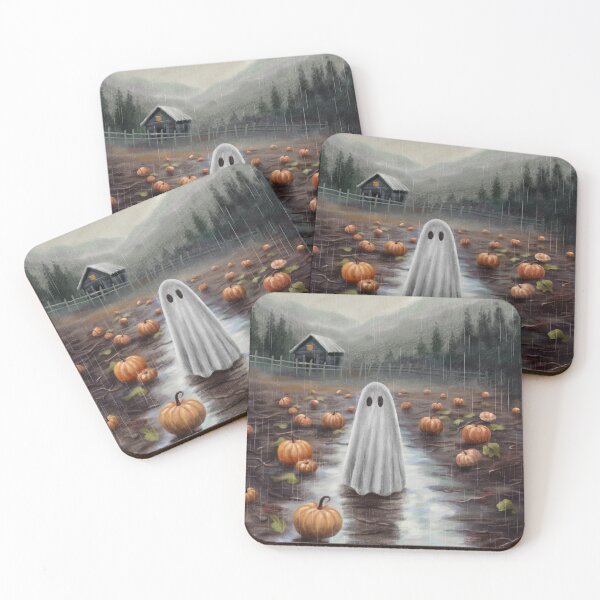 Item preview, Ghost in the Rainy Pumpkin Patch 052 designed and sold by Ghosture.