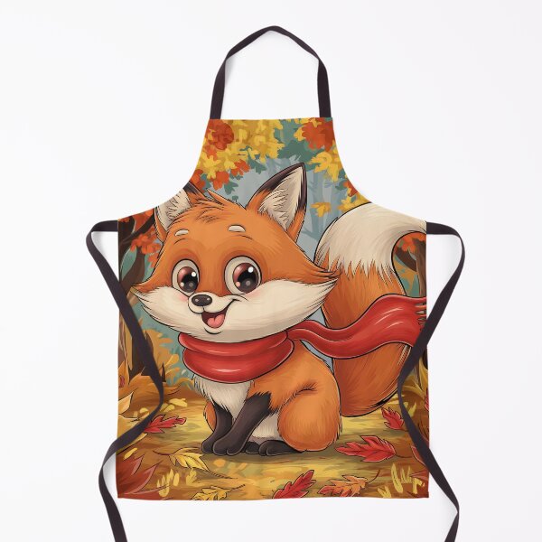Item preview, Fall themed Autumn inspired cute fox wearing a scarf autumn themed designed and sold by annoying-shirts.
