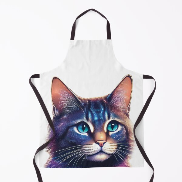 Item preview, Cosmic Feline Gaze - Starry Night Cat Artwork designed and sold by MDKey DESIGN.