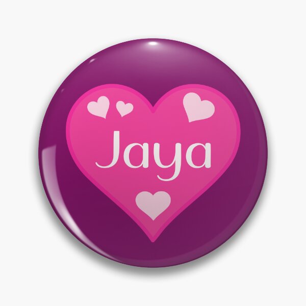 Item preview, Jaya Name Pink Heart  designed and sold by Jeallan Designs.