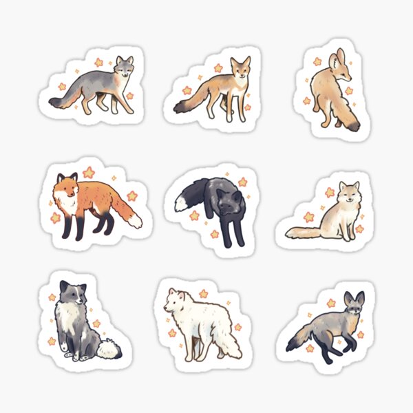 Item preview, Cute Fox kinds pack  designed and sold by Artofmayara.