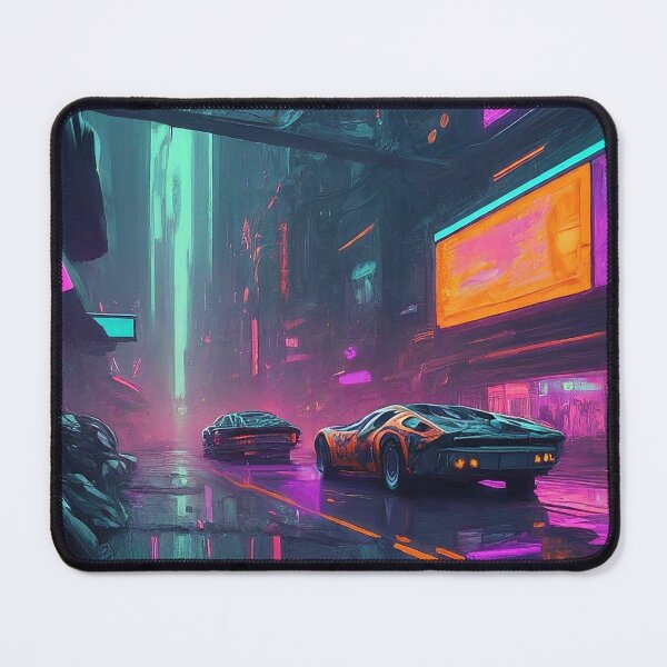 Item preview, Sleek neon cyberpunk cars designed and sold by GabrielWest.