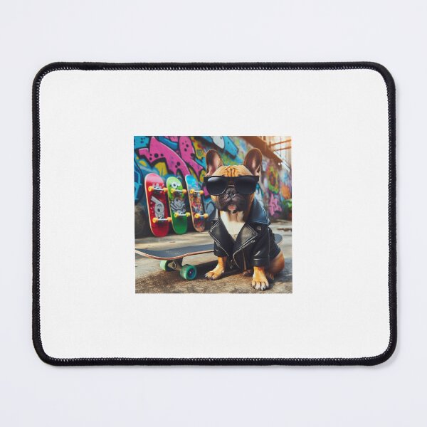Item preview, Cool Skateboarder Frenchie designed and sold by FrenchieShoppie.