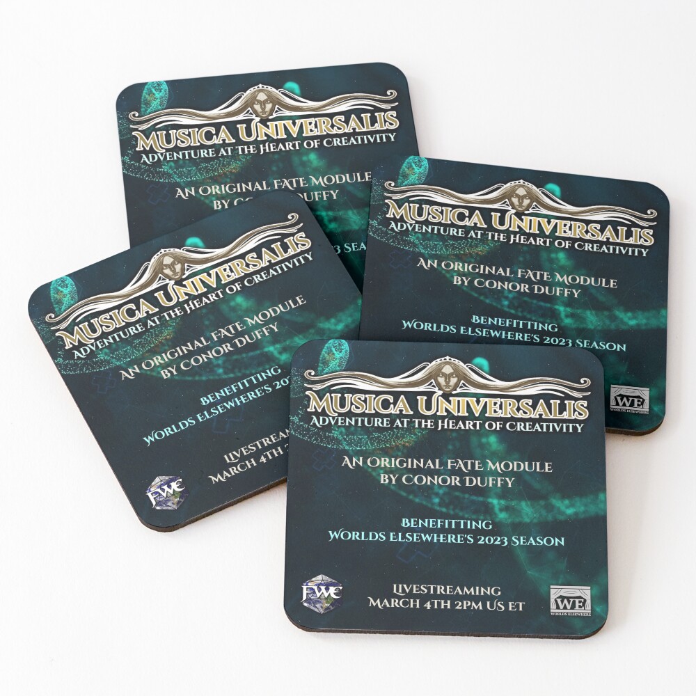Item preview, Coasters (Set of 4) designed and sold by WorldsElsewhere.