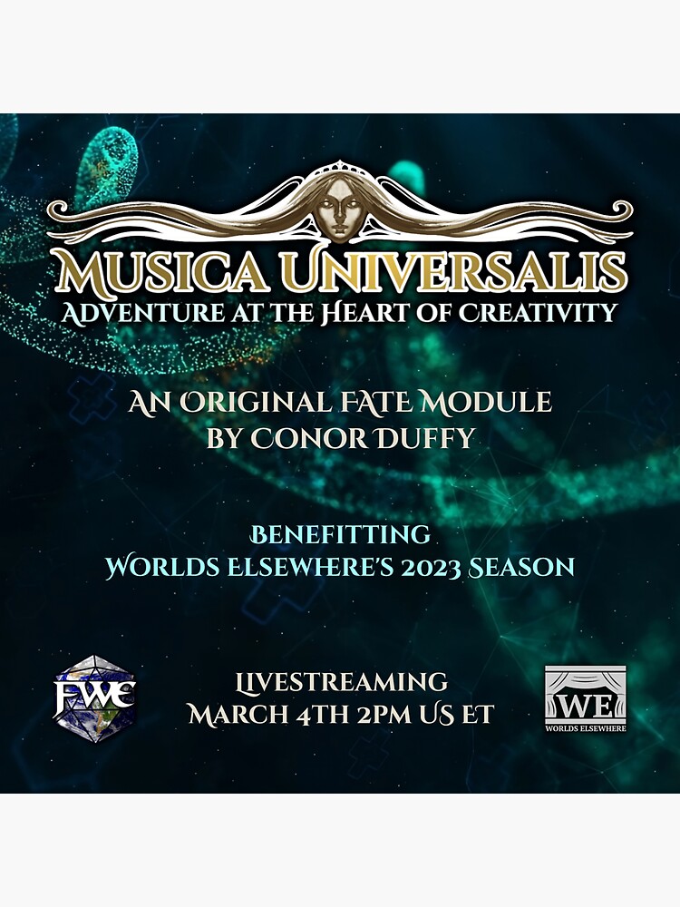 Thumbnail 3 of 3, Sticker, MU1: The Heart of Creativity Poster (2023) designed and sold by WorldsElsewhere.