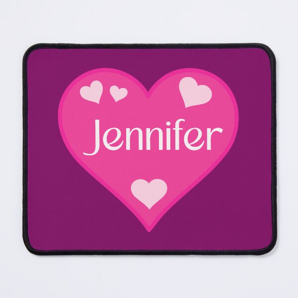 Item preview, Jennifer Name Pink Heart designed and sold by Jeallan Designs.