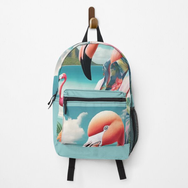 Item preview, Flamingo Paradise: Surreal Tropical Vibes Art Print & Apparel designed and sold by Vin  Zzep.